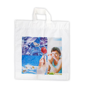 Trifold Handle Plastic Bags